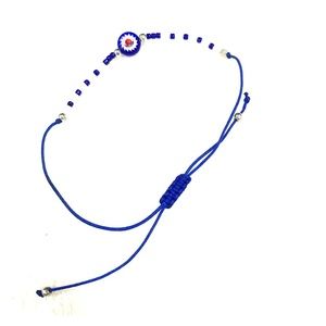 Blue adjustable bracelet